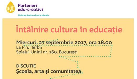 Cultura în educație - 27 Septembrie