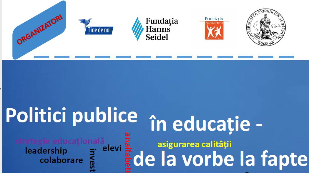 Politici publice în educație - Asociația Ține de Noi - Creșterea performanței în educație