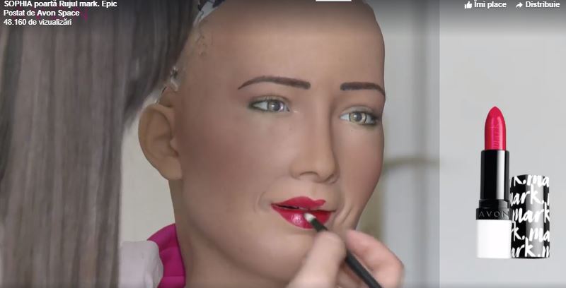 Sophia the robot - BRAND endorsement - AVON