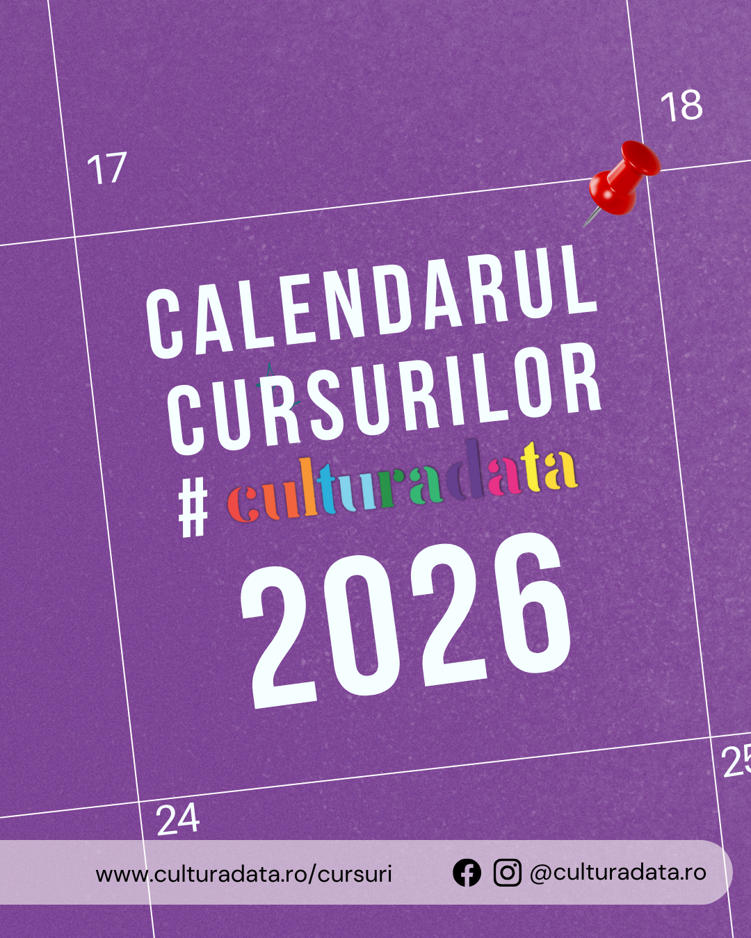 Calendar cursuri formare profesională cultură, INCFC cursuri _ CULTURALDATA 